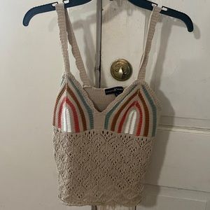 Crochet tank top- large